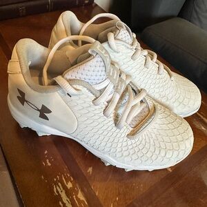 Under Armour White Cleats